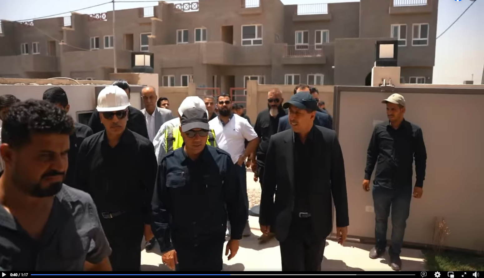 محافظ النجف الدكتور ماجد الوائلي في زيارة لمشروع بوابة النجف السكني