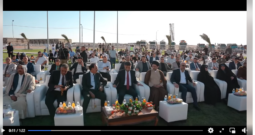 حضور السيد محافظ النجف الاستاذ يوسف كناوي الى مجمع المرتضى السكني